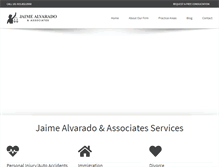 Tablet Screenshot of jaimealvaradolaw.com